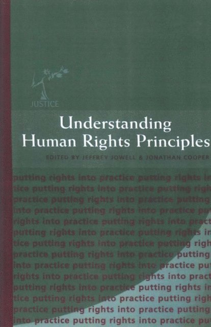 Jeffrey Jowell, Jonathan Cooper - Understanding Human Rights Principles, E-bok