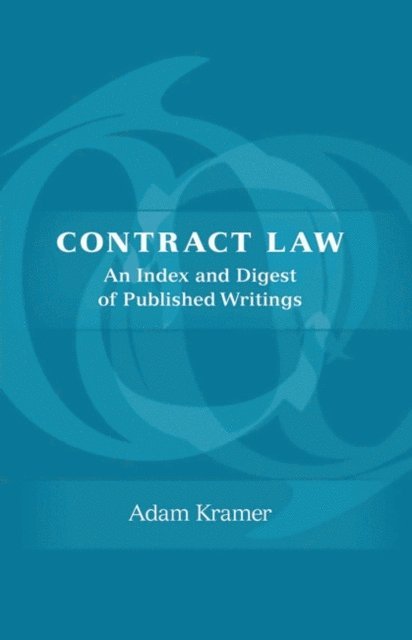 Adam Kramer KC - Contract Law, E-bok