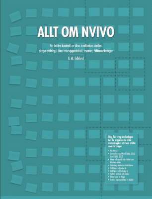 Bengt Edhlund - Allt Om NVivo, Häftad. Tillgänglighet: Lägg i varukorg