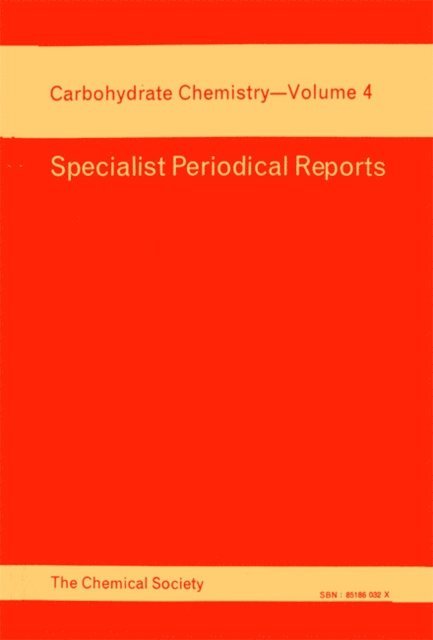 J S Brimacombe - Carbohydrate Chemistry, E-bok