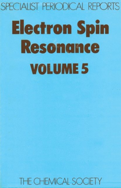 P B Ayscough - Electron Spin Resonance, E-bok