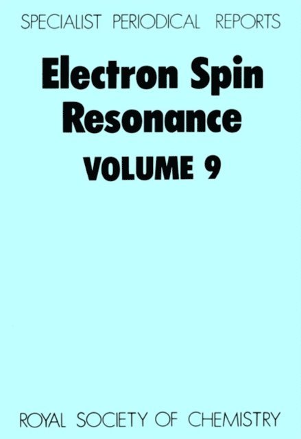 P B Ayscough - Electron Spin Resonance, E-bok
