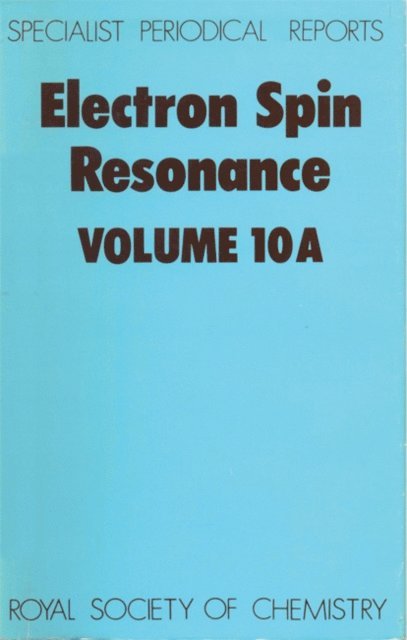 M C R Symons - Electron Spin Resonance, E-bok