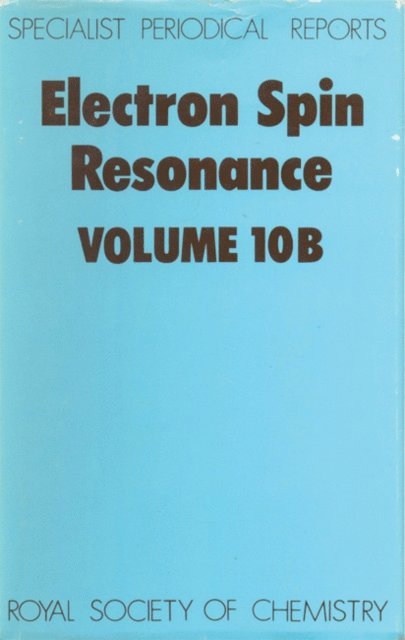 M C R Symons - Electron Spin Resonance, E-bok
