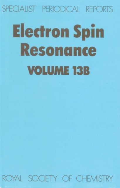 M C R Symons - Electron Spin Resonance, E-bok
