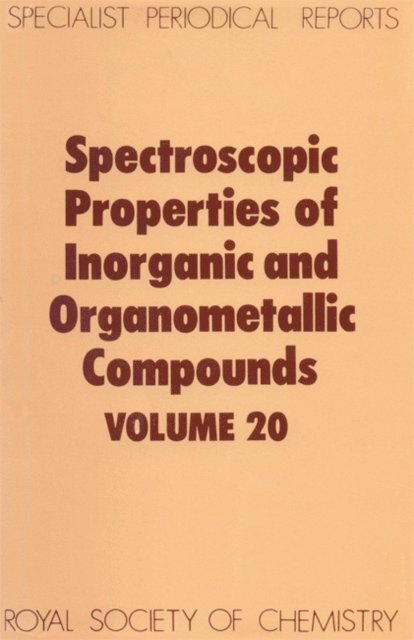 E A V Ebsworth, G Davidson - Spectroscopic Properties of Inorganic and Organometallic Compounds, E-bok