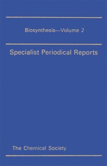 T A Geissman - Biosynthesis, E-bok. Tillgänglighet: Lägg i varukorg