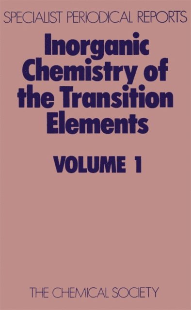 B F G Johnson - Inorganic Chemistry of the Transition Elements, E-bok
