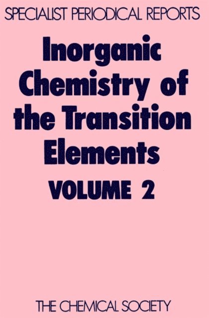 B F G Johnson - Inorganic Chemistry of the Transition Elements, E-bok