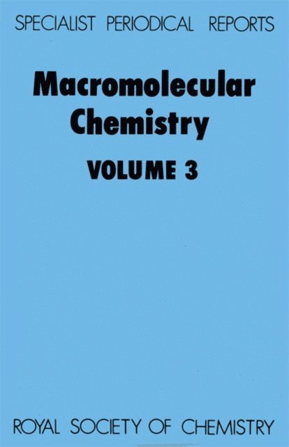John F Kennedy, A D Jenkins - Macromolecular Chemistry, E-bok