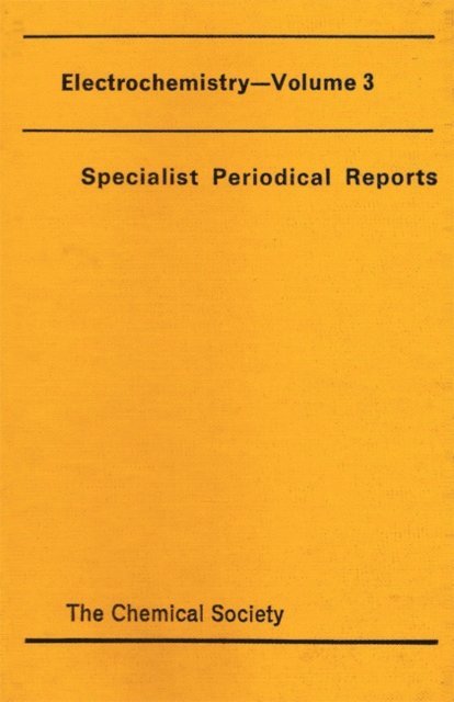 G J Hills - Electrochemistry, E-bok