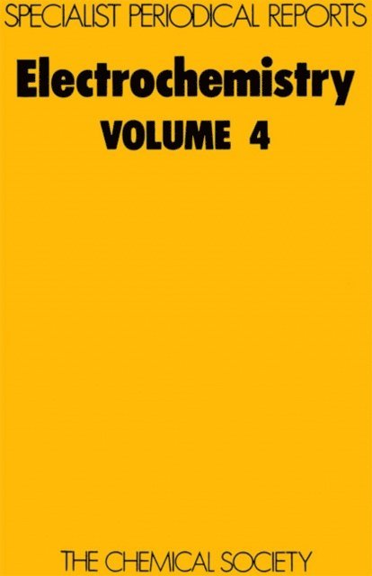 H R Thirsk - Electrochemistry, E-bok
