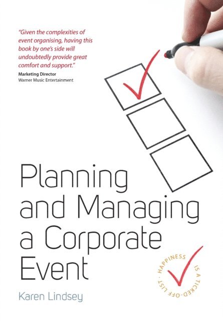 Karen Lindsey - Planning and Managing a Corporate Event, E-bok