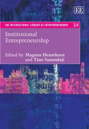 Magnus Henrekson, Tino Sanandaji - Institutional Entrepreneurship, Inbunden