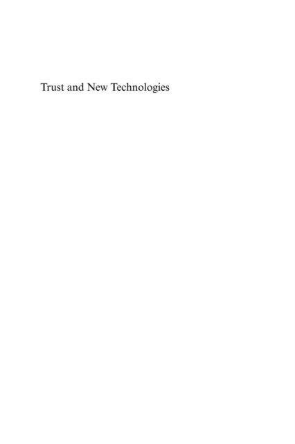 Heikki Karjaluoto, Teemu Kautonen - Trust and New Technologies, E-bok