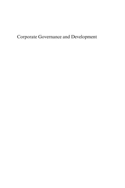 John Turner, Thankom Gopinath Arun - Corporate Governance and Development, E-bok