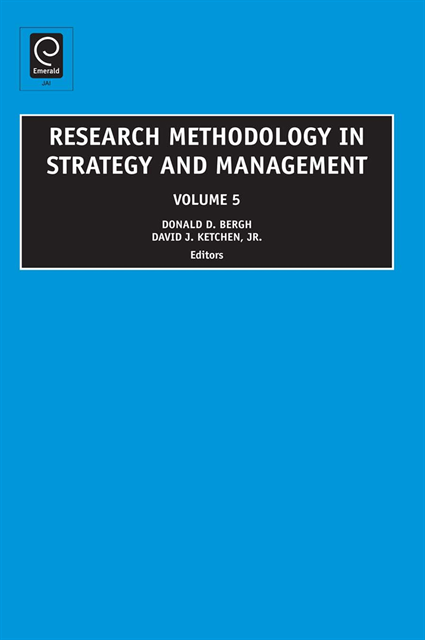 David J. Ketchen Jr., Donald D. Bergh - Research Methodology in Strategy and Management, E-bok
