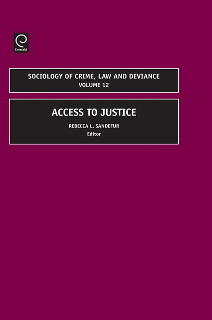 Rebecca L. Sanderfur - Access to Justice, E-bok