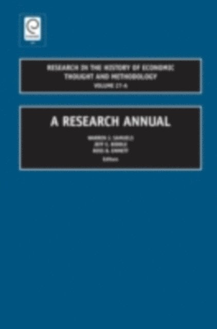 Warren J. Samuels, Jeff E. Biddle, Ross B. Emmett - Research Annual, E-bok