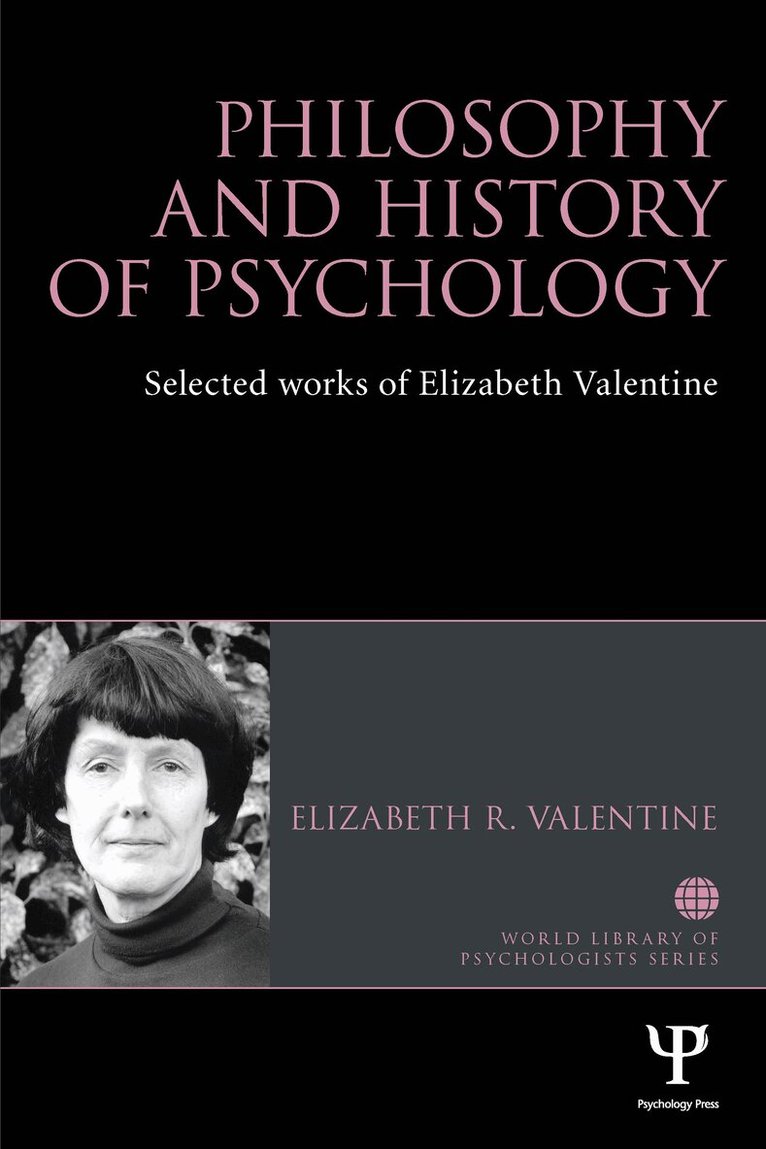 Elizabeth R. Valentine - Philosophy and History of Psychology, Häftad