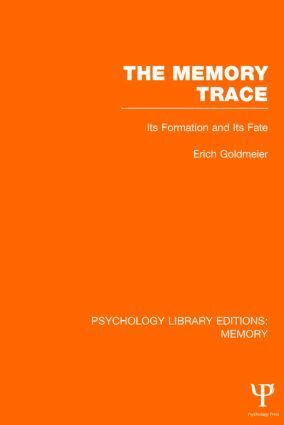 Erich Goldmeier - Memory Trace, Inbunden