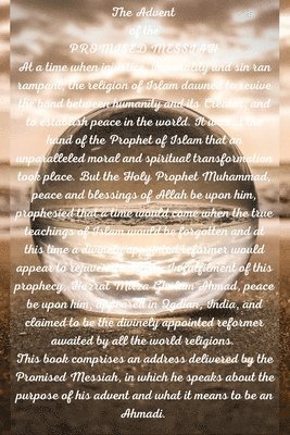 Hazrat Mirza Ghulam Ahmad - Advent of the Promised Messiah, Häftad
