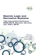 Deontic Logic and Normative Systems. 13th International Conference, DEON 2016