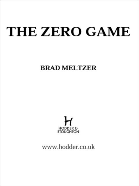 Brad Meltzer - Zero Game, E-bok