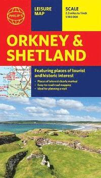 Philip's Orkney and Shetland: Leisure and Tourist Map