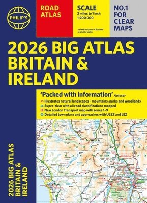 Philip's Maps, Philip'S Maps - 2026 Philip's Big Road Atlas of Britain & Ireland, Häftad