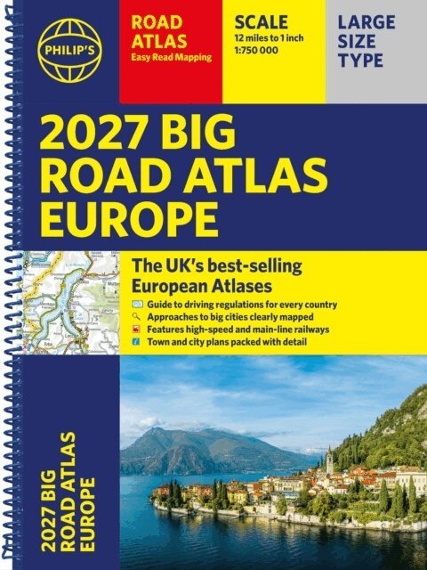 Philip's Maps - Philip's 2027 Big Road Atlas of Europe, Häftad