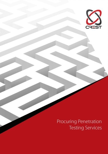 CREST - Procuring Penetration Testing Services, E-bok