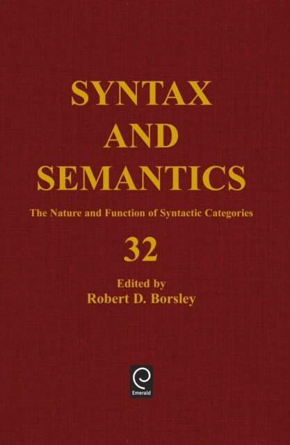 Robert Borsley - Nature and Function of Syntactic Categories, E-bok