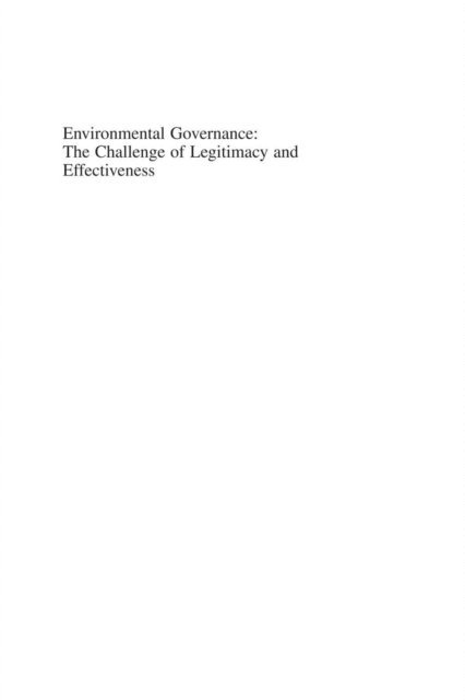 Michael Pregernig, Ralf Nordbeck, Eva Kvarda, Karl Hogl - Environmental Governance, E-bok
