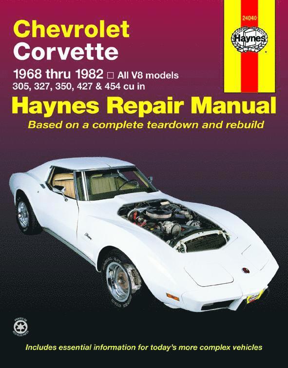 Haynes Publishing - Chevrolet Corvette (1968-1982) Haynes Repair Manual (USA), Häftad