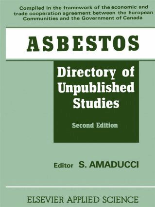 S. Amaducci - Asbestos, Inbunden. Tillgänglighet: Lägg i varukorg