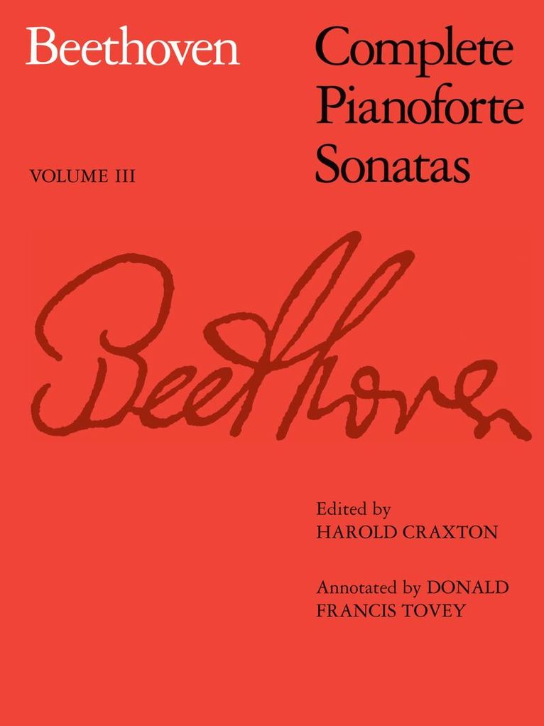 Harold Craxton, Donald Francis Tovey - Complete Pianoforte Sonatas, Volume III, Övrigt