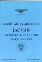 Jaguar Mk 2 (3.4, 3.8 & 340) Spare Parts Catalogue (1959-1969)