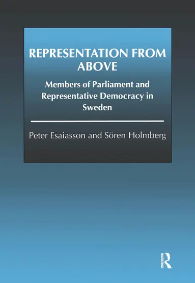 Peter Esaiasson, Sören Holmberg - Representation From Above, Inbunden