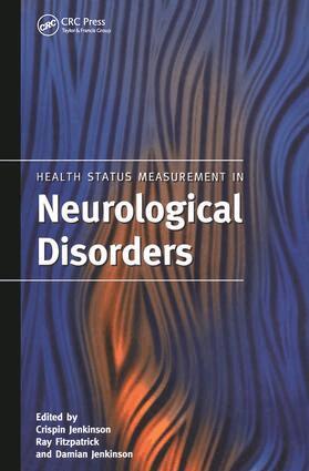 Crispin Jenkinson, Ray Fitzpatrick, Damian Jenkinson - Health Status Measurement in Neurological Disorders, Häftad