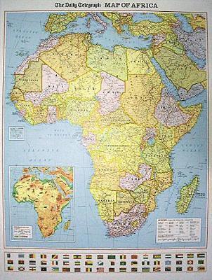 "Daily Telegraph" Africa Political Wall Map, Övrigt