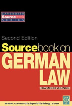 Raymond Youngs - Sourcebook on German Law, Häftad. Tillgänglighet: Lägg i varukorg