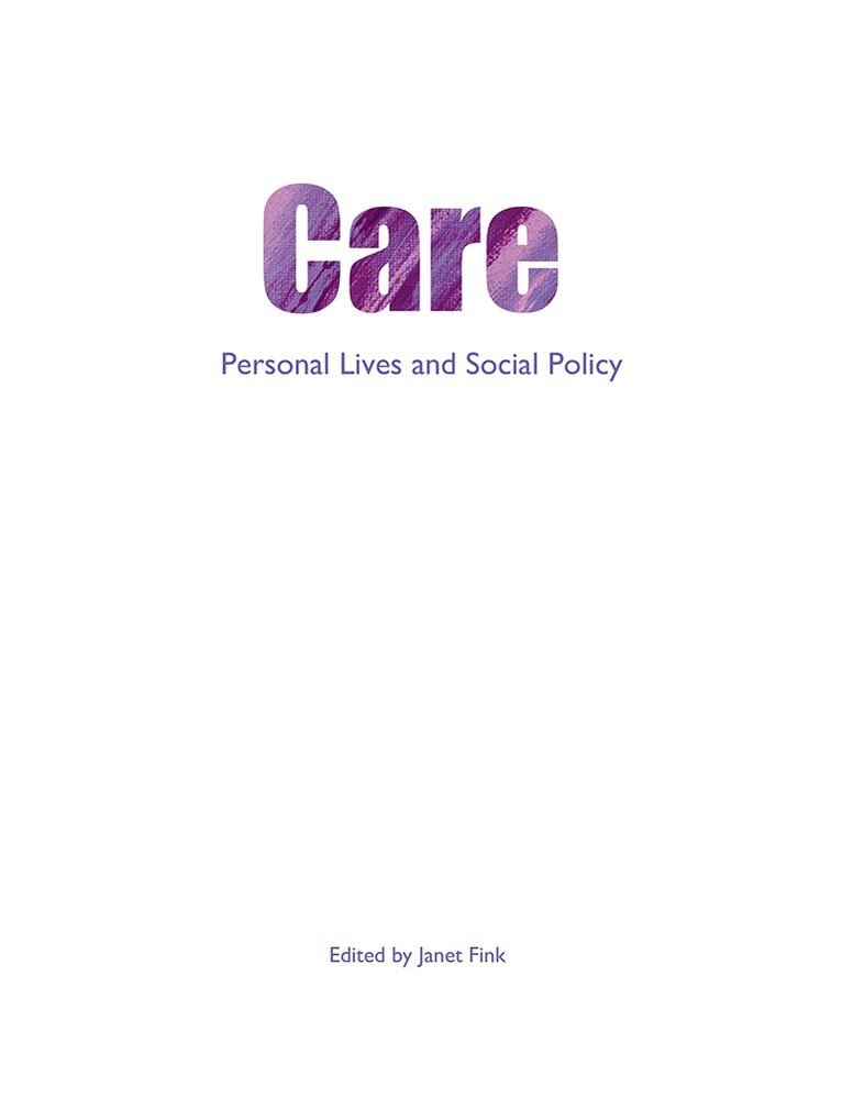 Janet Fink - Care, Häftad. Tillgänglighet: Tillfälligt slut