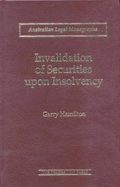 Garry Hamilton - Invalidation of Securities upon Insolvency, Inbunden. Tillgänglighet: Tillfälligt slut