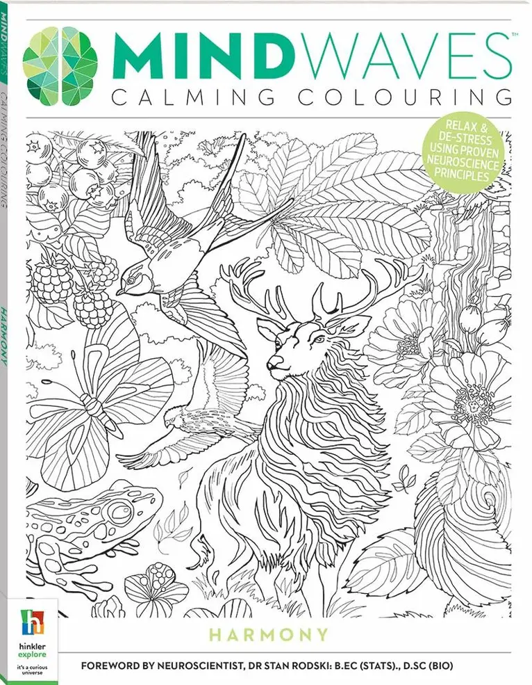 Hinkler Pty Ltd - Mindwaves Calming Colouring Harmony, Häftad. Tillgänglighet: Tillfälligt slut