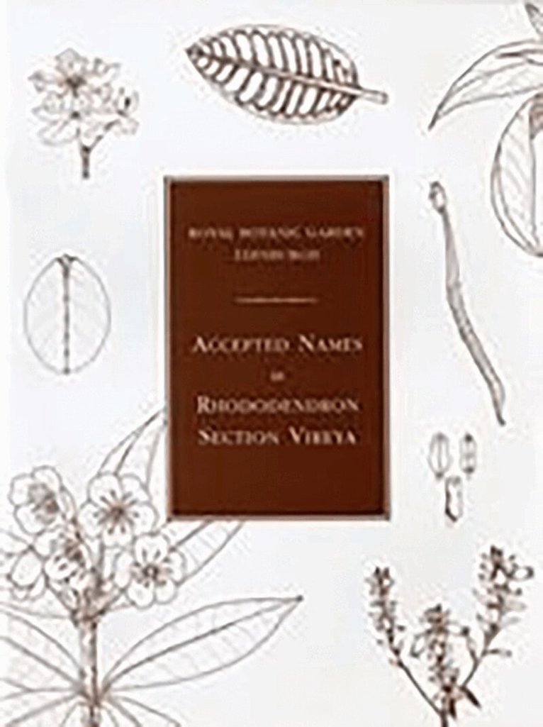 George Argent - Accepted Names in Rhododendron Section Vireya, Häftad