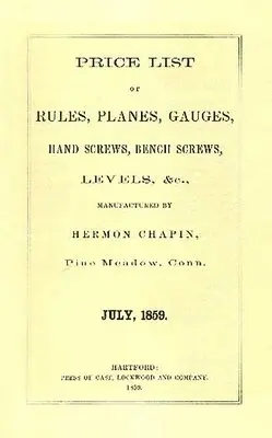 Astragal Press - H. Chapin 1859 Price List. Tillgänglighet: Tillfälligt slut