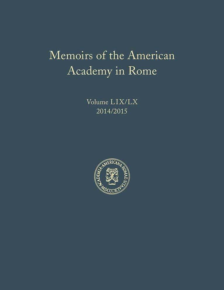 Brian A. Curran - Memoirs of the American Academy in Rome, Vol. 59 (2014) / 60 (2015), Inbunden. Tillgänglighet: Tillfälligt slut