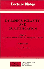 Makoto Kanazawa, Christopher J. Piñón - Dynamics, Polarity and Quantification, Inbunden. Tillgänglighet: Tillfälligt slut