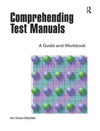 Ann Silverlake - Comprehending Test Manuals, Häftad